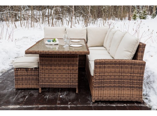 ZORRO коричневый комплект мебели из искусственного ротанга в Кургане