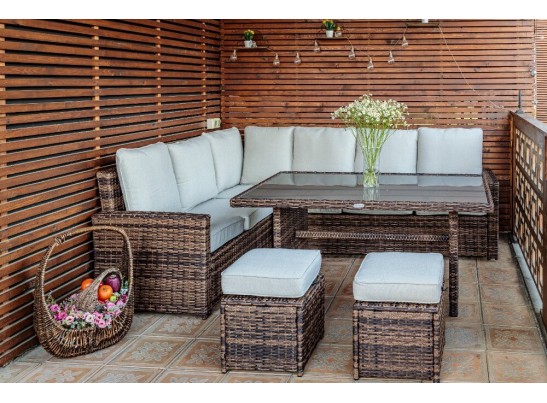 ZORRO коричневый комплект мебели из искусственного ротанга в Кургане