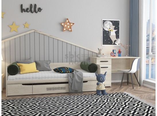 Подростковая мебель "Мале" (возможный вариант комплектации) в Кургане