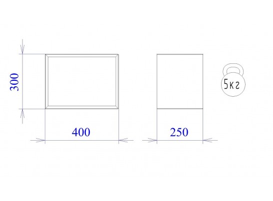 Полка навесная узкая "Каспер" коричневый