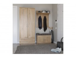 Шкаф 2 двери и 1 ящик СИРИУС 2 2.02.01.020.1