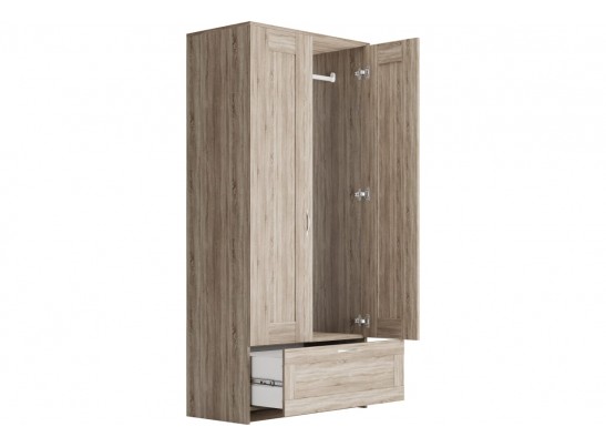 Шкаф 2 двери и 1 ящик СИРИУС 2 2.02.01.020.1 в Кургане