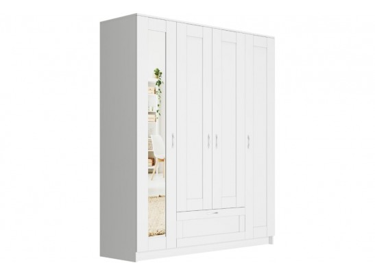 Шкаф 4 двери и 1 ящик с зеркалами СИРИУС 4 2.02.01.041.1 в Кургане