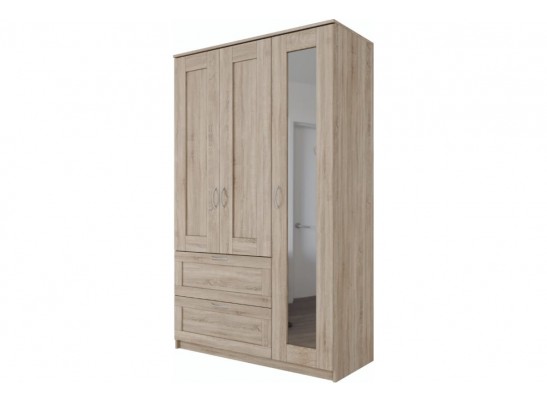 Шкаф 3 двери и 2 ящика СИРИУС 3 2.02.01.080.1 в Кургане