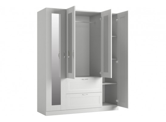 Шкаф 4 двери и 2 ящика с зеркалами СИРИУС 4 2.02.01.091.1 в Кургане