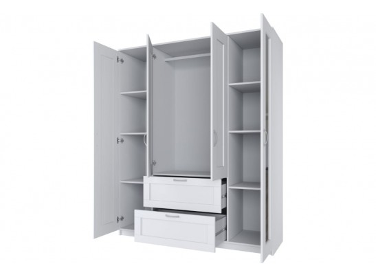 Шкаф 4 двери и 2 ящика с зеркалами СИРИУС 4 2.02.01.092.1 в Кургане