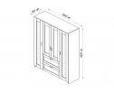 Шкаф 4 двери и 2 ящика с зеркалами СИРИУС 4 2.02.01.092.1 в Кургане