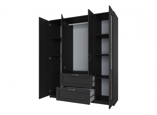 Шкаф 4 двери и 2 ящика с зеркалами СИРИУС 4 2.02.01.092.1 в Кургане