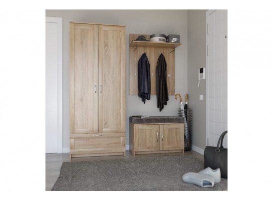 Шкаф 2 двери и 1 ящик СИРИУС 2 2.02.01.020.3 в Кургане