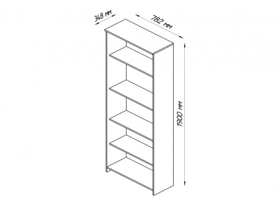 Стеллаж СИРИУС 5 полок 2.02.07.120.1 в Кургане