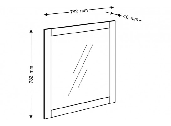 Зеркало СИРИУС 2.02.12.280.1 в Кургане