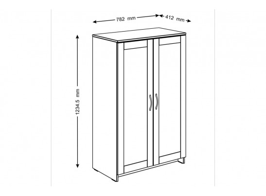 Тумба СИРИУС 2 двери 2.02.03.310.1 в Кургане