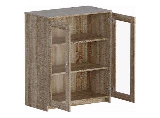 Тумба СИРИУС 2 двери со стеклом 2.02.03.360.1 в Кургане