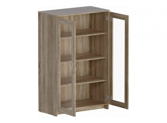 Тумба/комод СИРИУС 2 двери со стеклом 2.02.03.390.1 в Кургане