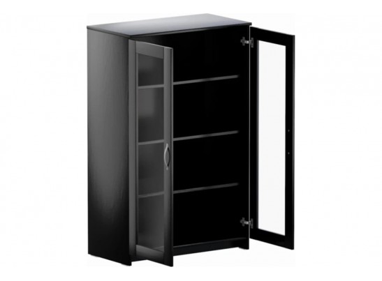 Тумба/комод СИРИУС 2 двери со стеклом 2.02.03.390.1 в Кургане