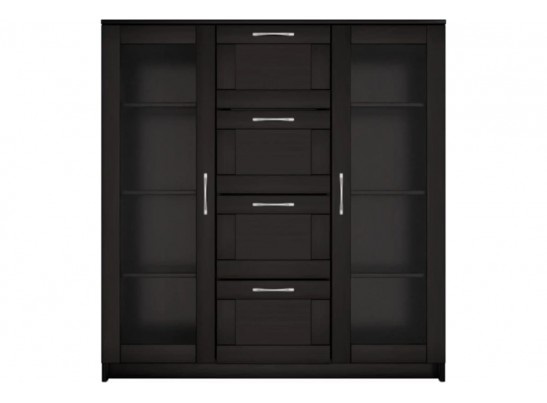 Тумба/комод СИРИУС 2 двери со стеклом и 4 ящика 2.02.03.400.1 в Кургане