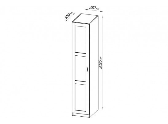 Шкаф ПЕГАС 1 сборная дверь 2.04.01.070.1 в Кургане