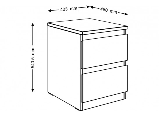 Прикроватная тумба МАЛЬТА 2.05.03.010.1 в Кургане