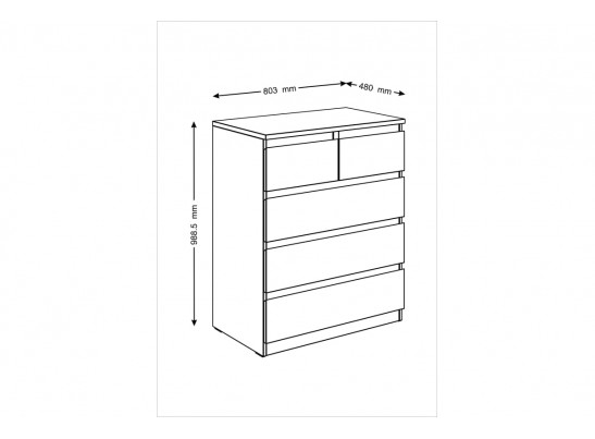 Комод МАЛЬТА 2.05.02.080.1 в Кургане