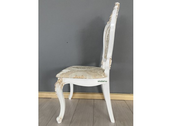 Стул Розалия (белый, патина золото)