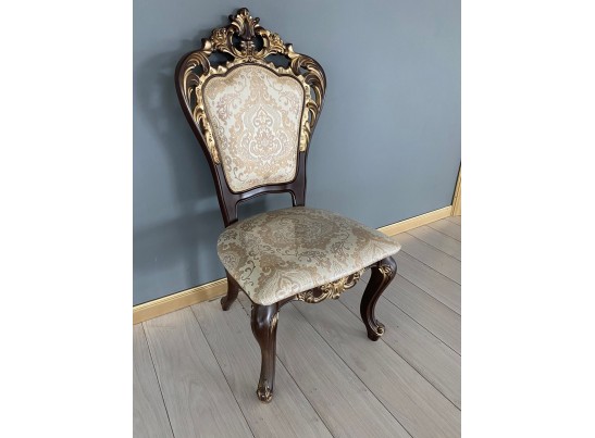 Стул Роза (темный орех, патина золото)