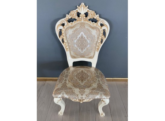 Стул Роза (слоновая кость, патина золото)