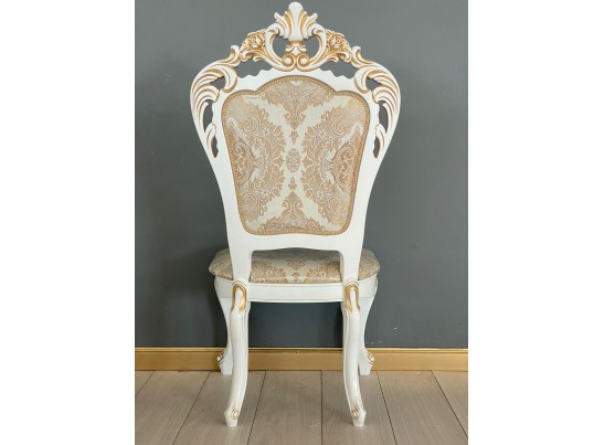 Стул Роза (белый, патина золото)