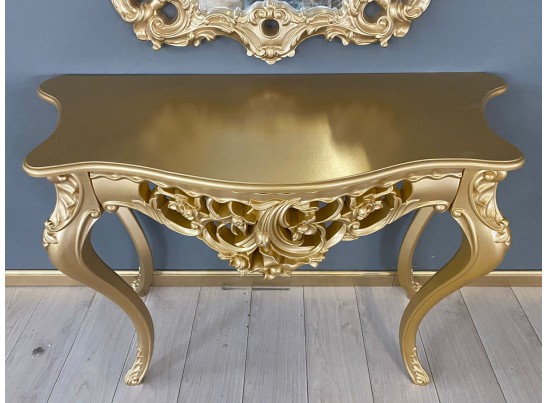 Консольный столик с зеркалом Версаль ТИП 1 (золото)