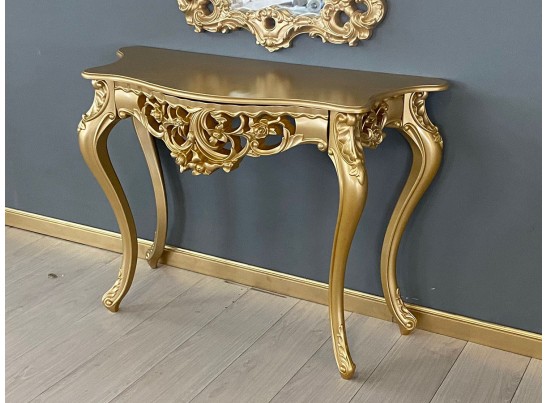 Консольный столик с зеркалом Версаль ТИП 1 (золото)