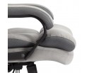 Кресло Дюк МеталБл/Duke metal BL велюр, серый, 29/TW-12