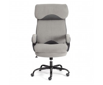 Кресло Дюк МеталБл/Duke metal BL велюр, серый, 29/TW-12