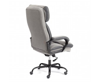 Кресло Дюк МеталБл/Duke metal BL велюр, серый, 29/TW-12