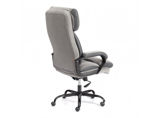 Кресло Дюк МеталБл/Duke metal BL велюр, серый, 29/TW-12