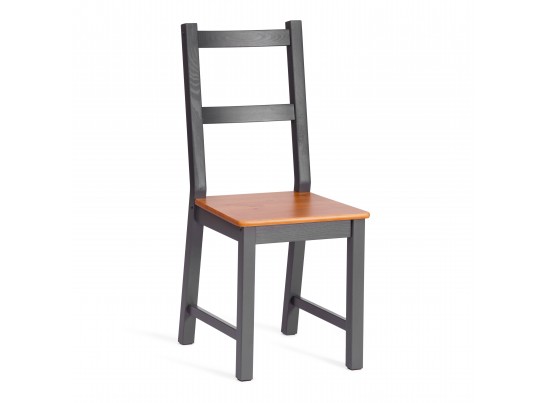 Комплект обеденный Соната/Sonata (стол+4стула) массив сосны, стол:120х75х75см стул:41х50х95см, антик /графит