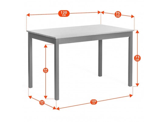 Комплект обеденный Соната/Sonata (стол+4стула) массив сосны, стол:120х75х75см стул:41х50х95см, антик/белый