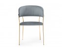 Стул на металлокаркасе Kamelia gold / gray