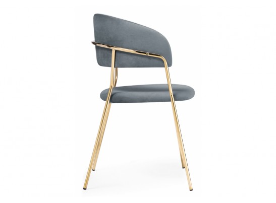 Стул на металлокаркасе Kamelia gold / gray