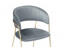 Стул на металлокаркасе Kamelia gold / gray