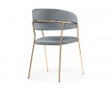 Стул на металлокаркасе Kamelia gold / gray