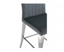 Полубарный стул Joan dark grey / steel