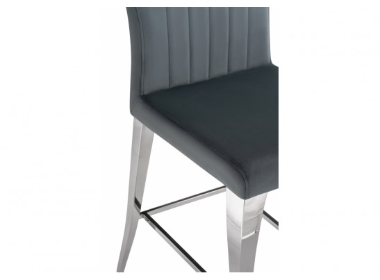 Полубарный стул Joan dark grey / steel