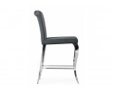 Полубарный стул Joan dark grey / steel