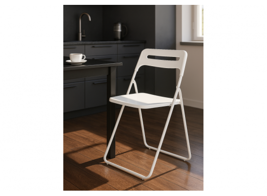 Пластиковый стул Fold складной white
