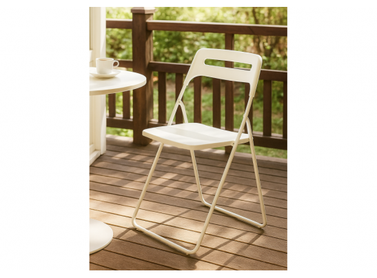 Пластиковый стул Fold складной white