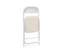 Стул на металлокаркасе Fold 1 складной beige / white