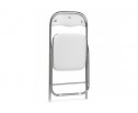 Стул на металлокаркасе Fold 1 складной white / chrome