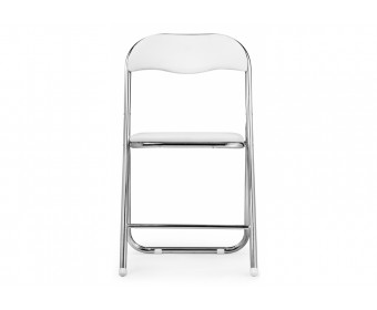 Стул на металлокаркасе Fold 1 складной white / chrome