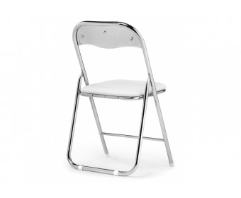 Стул на металлокаркасе Fold 1 складной white / chrome