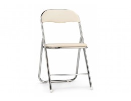 Стул на металлокаркасе Fold 1 складной beige / chrome