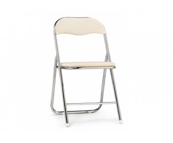 Стул на металлокаркасе Fold 1 складной beige / chrome